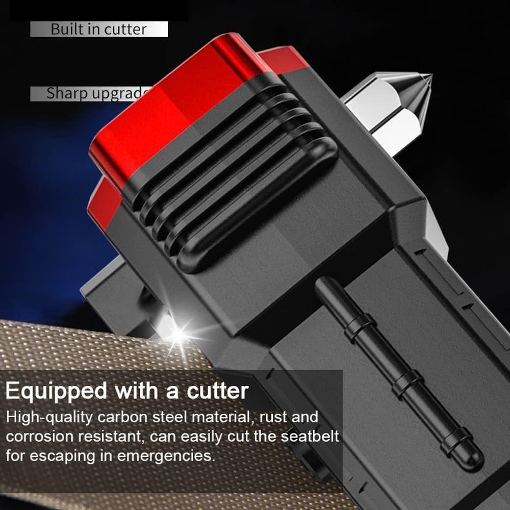 Multifunctional Rechargeable LED Flashlight with Power Bank, Safety Hammer, Waterproof Torch Light – 4 Light Modes for Car, Outdoor Camping & Emergencies